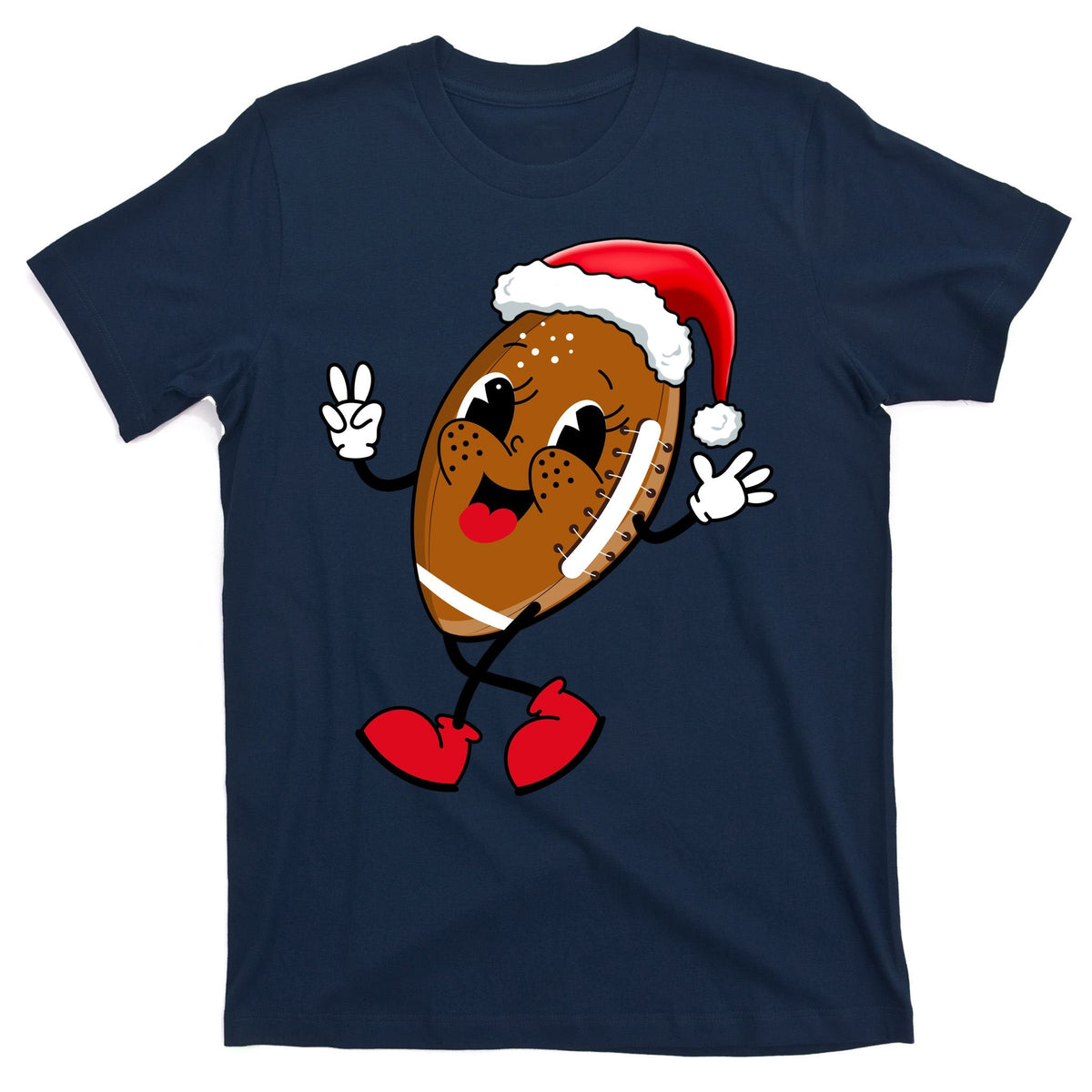 Christmas Football Holiday Sport T-Shirt product image 1
