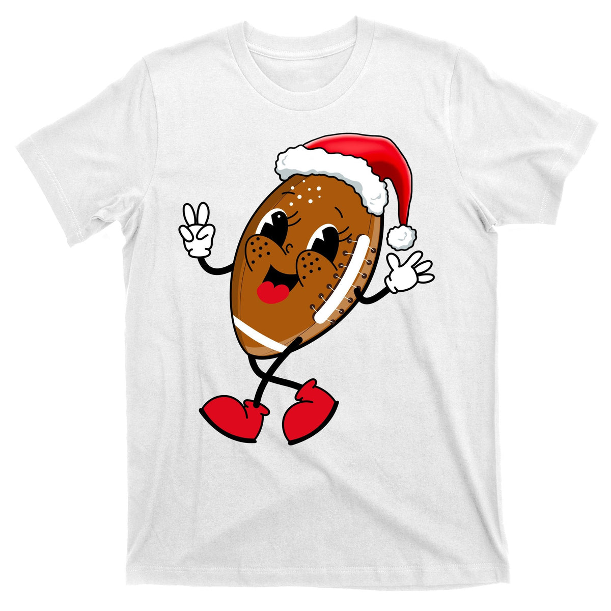 Christmas Football Holiday Sport T-Shirt product image 11