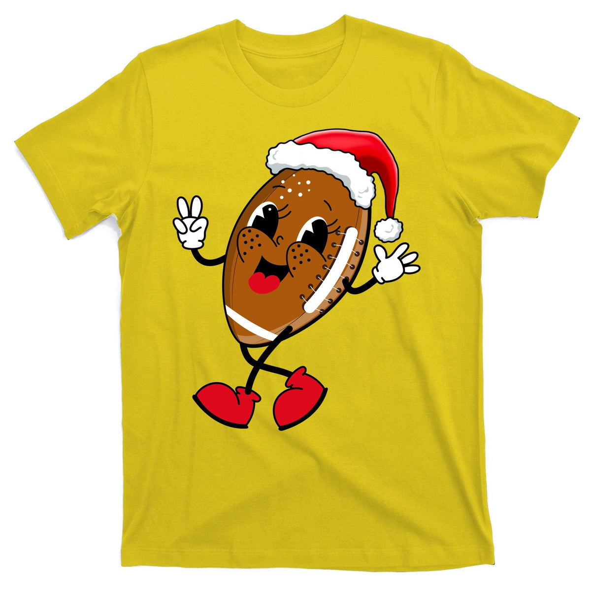 Christmas Football Holiday Sport T-Shirt product image 3