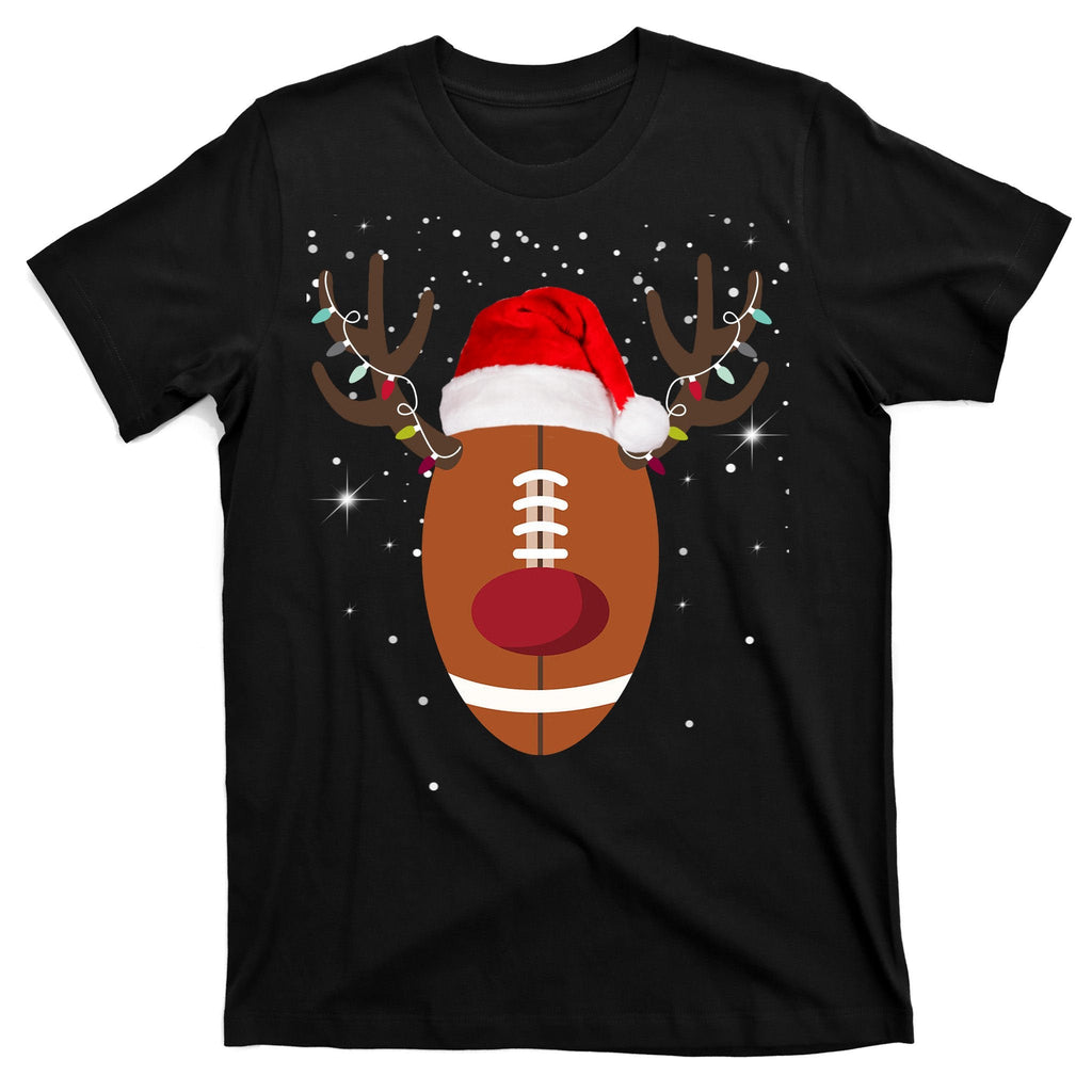 Christmas Football Reindeer T-Shirt product image 7