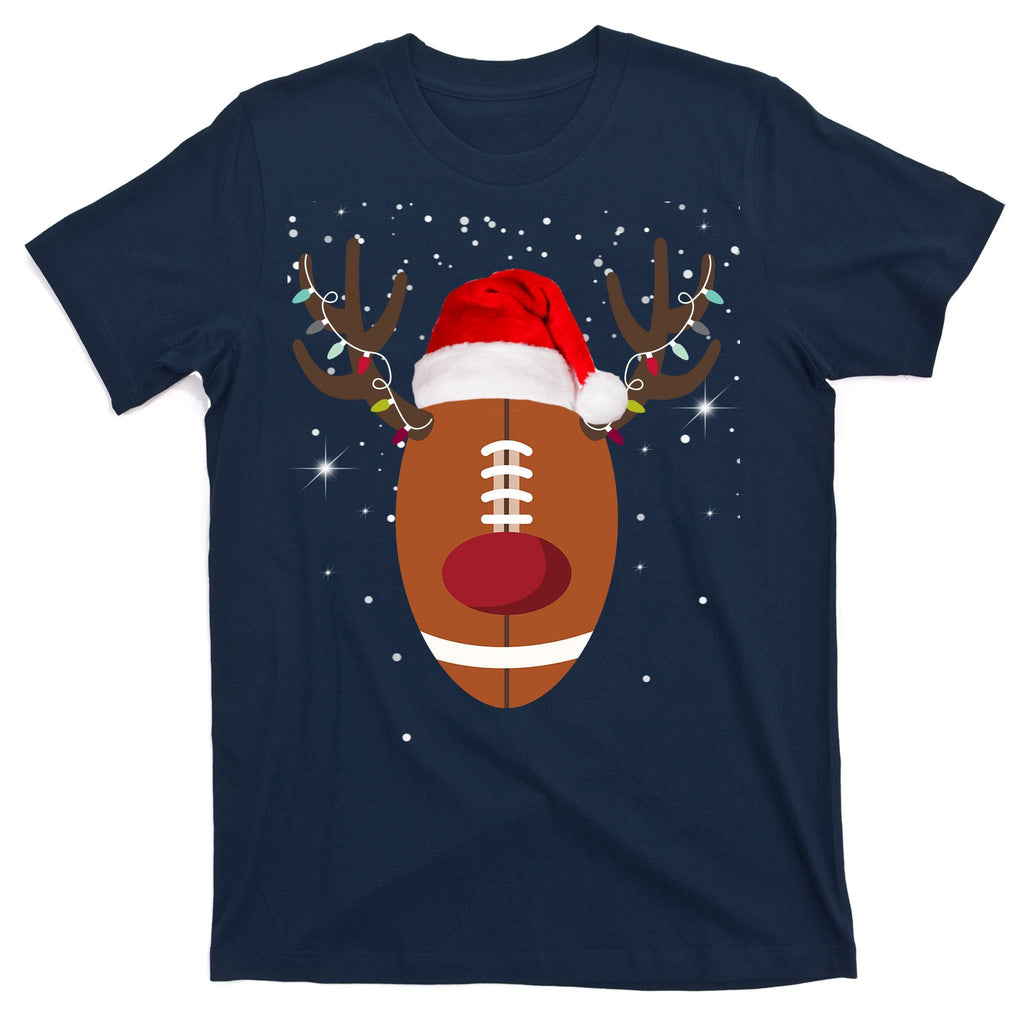 Christmas Football Reindeer T-Shirt product image 1