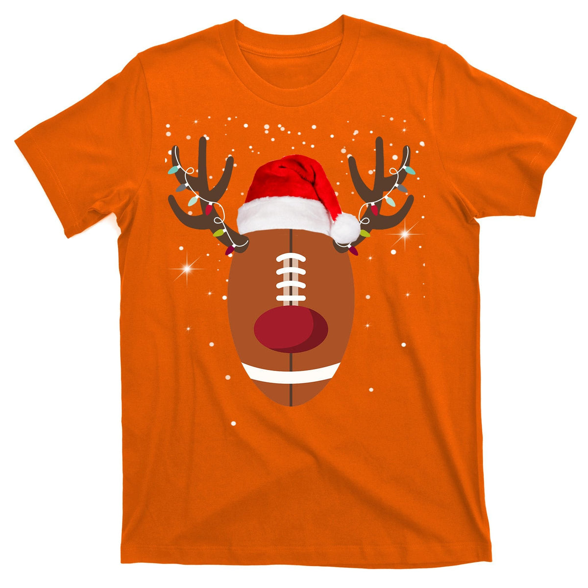 Christmas Football Reindeer T-Shirt product image 5