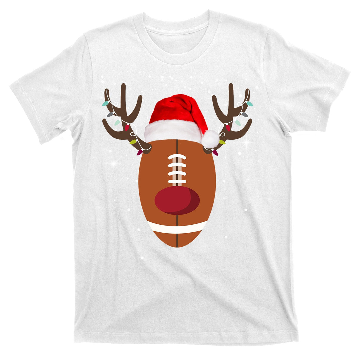 Christmas Football Reindeer T-Shirt product image 11