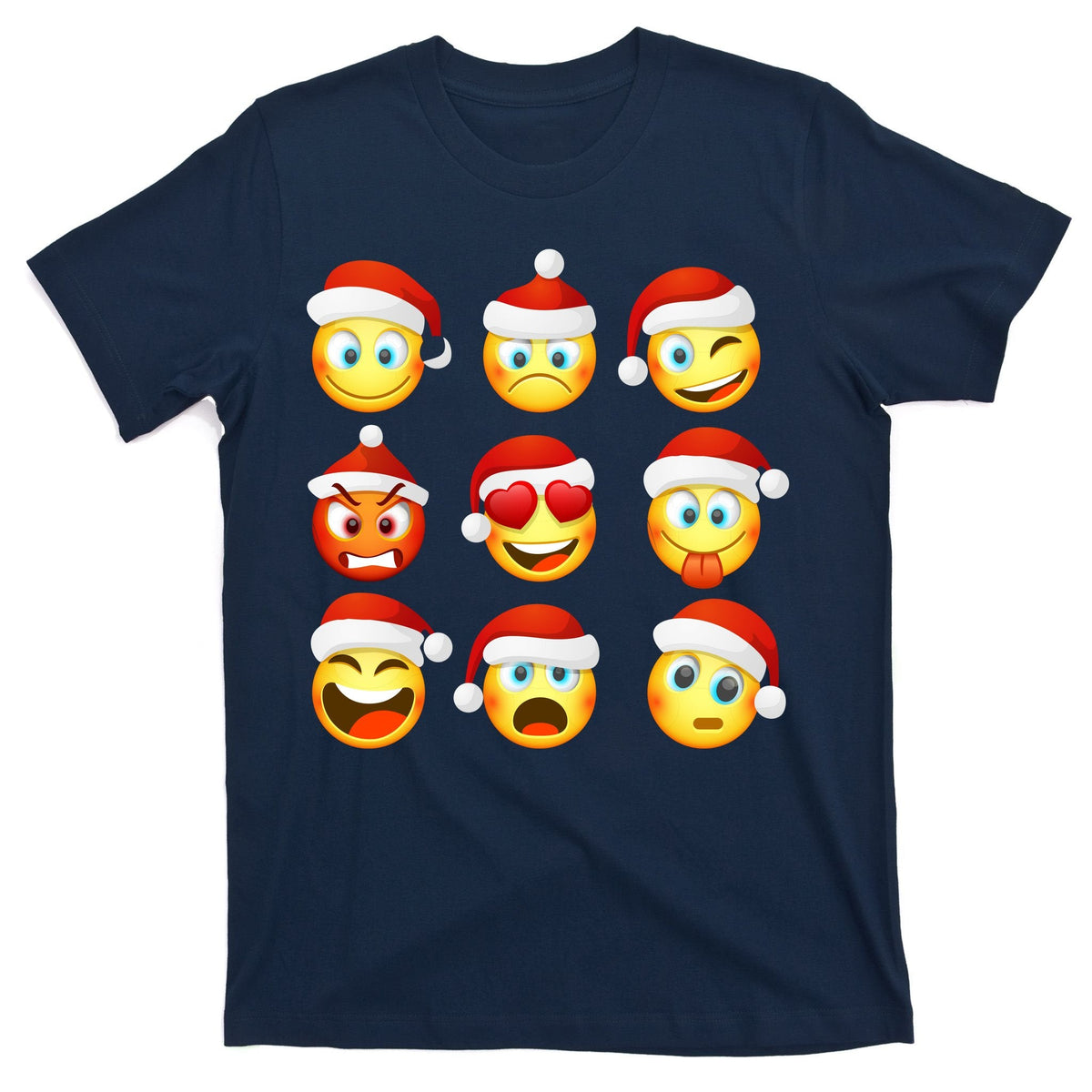 Christmas Emoji's Smiley T-Shirt product image 1