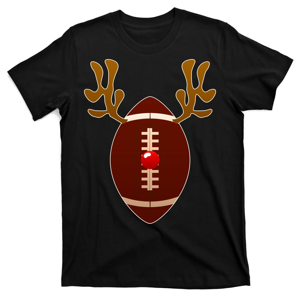 Christmas Football Reindeer T-Shirt product image 7