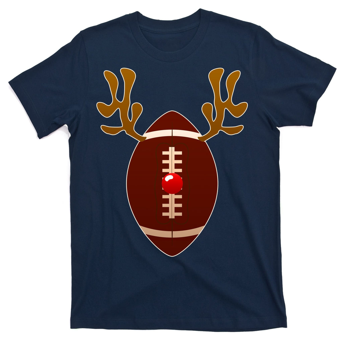 Christmas Football Reindeer T-Shirt product image 1