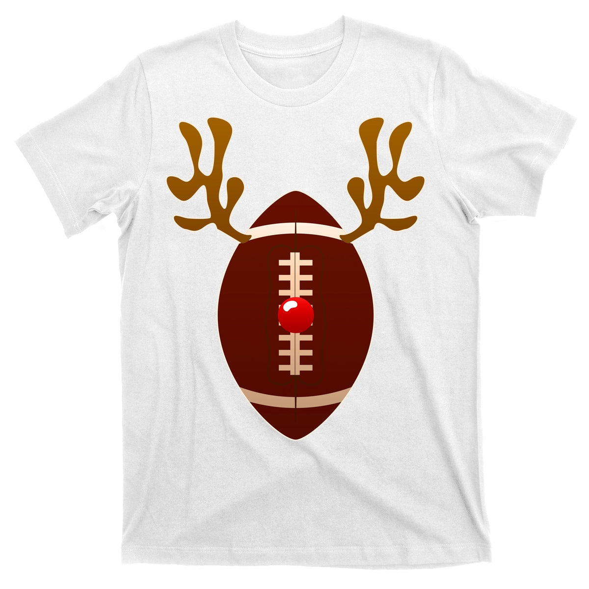 Christmas Football Reindeer T-Shirt product image 11
