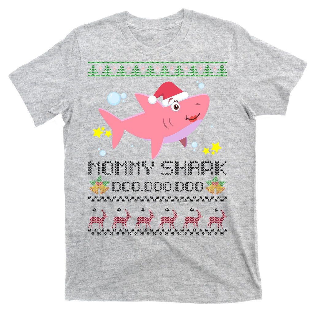 Christmas Mommy Shark T-Shirt product image 9