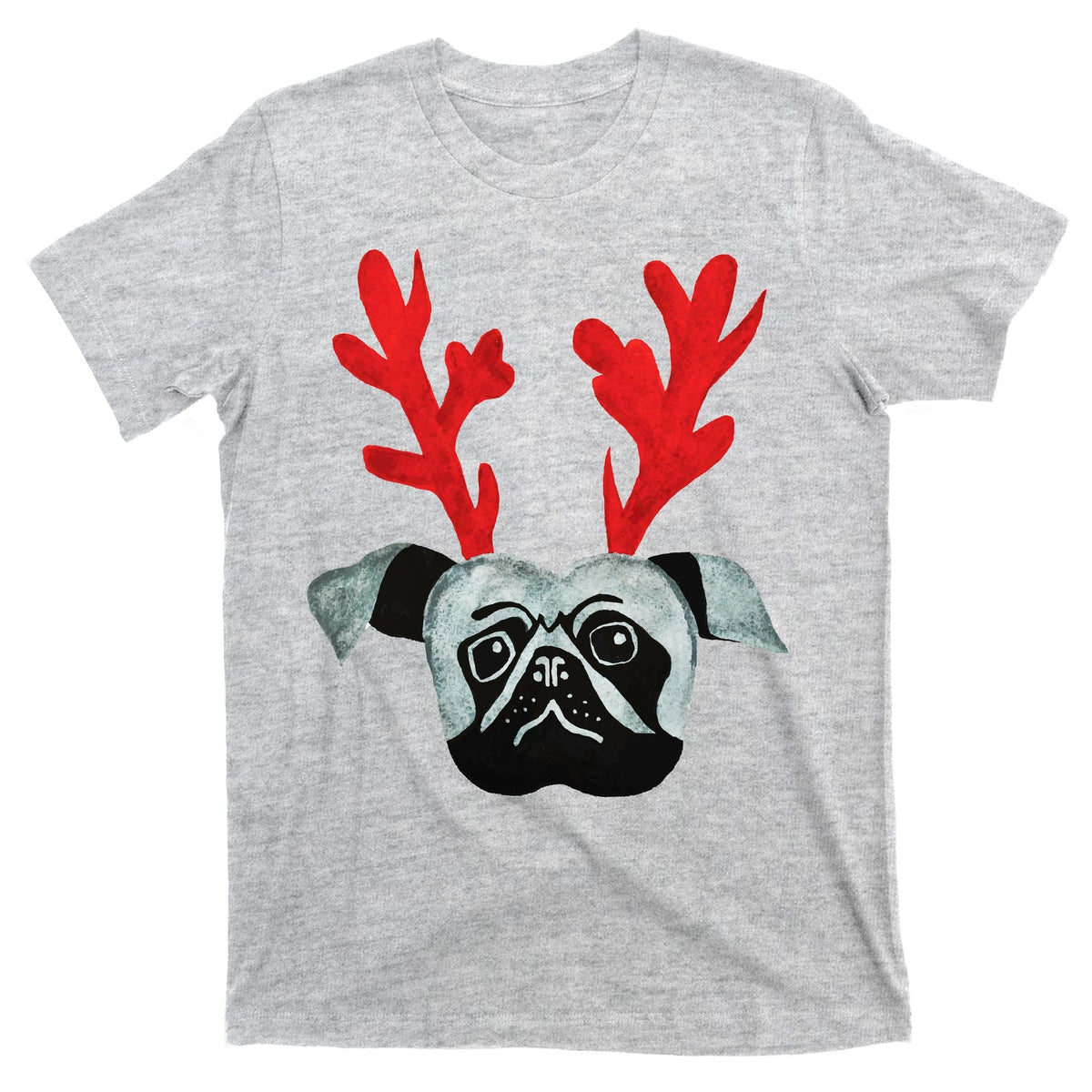 Christmas Pug Reindeer T-Shirt product image 9