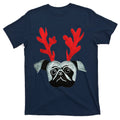 Christmas Pug Reindeer T-Shirt product image 1
