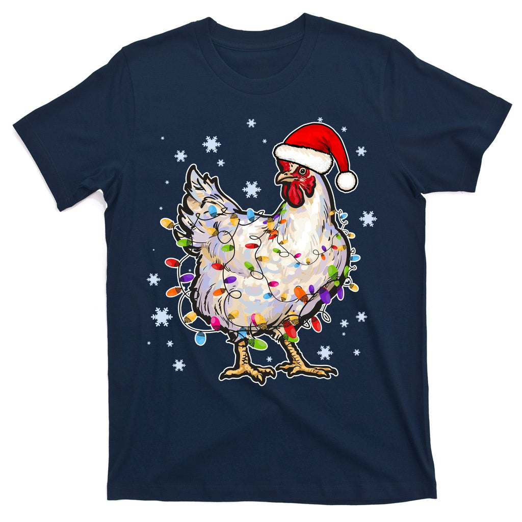 Christmas Santa Chicken T-Shirt product image 1