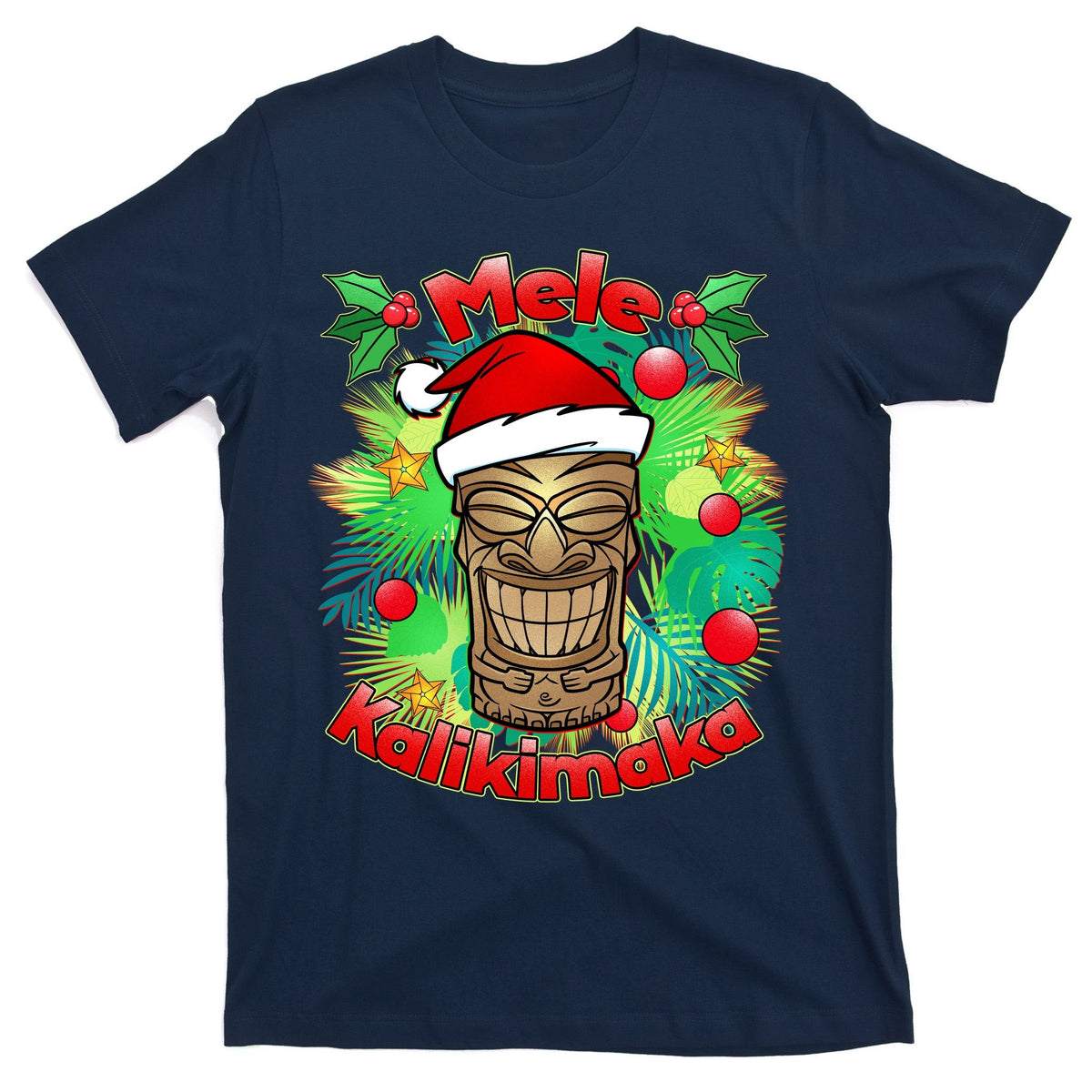 Christmas Tiki Mele Kalikimaka T-Shirt product image 1