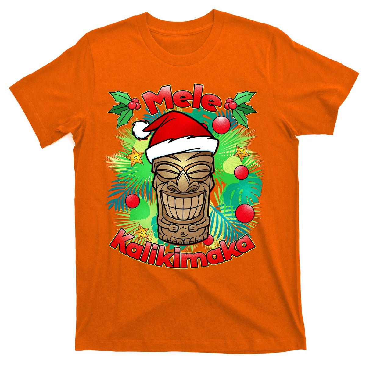 Christmas Tiki Mele Kalikimaka T-Shirt product image 5