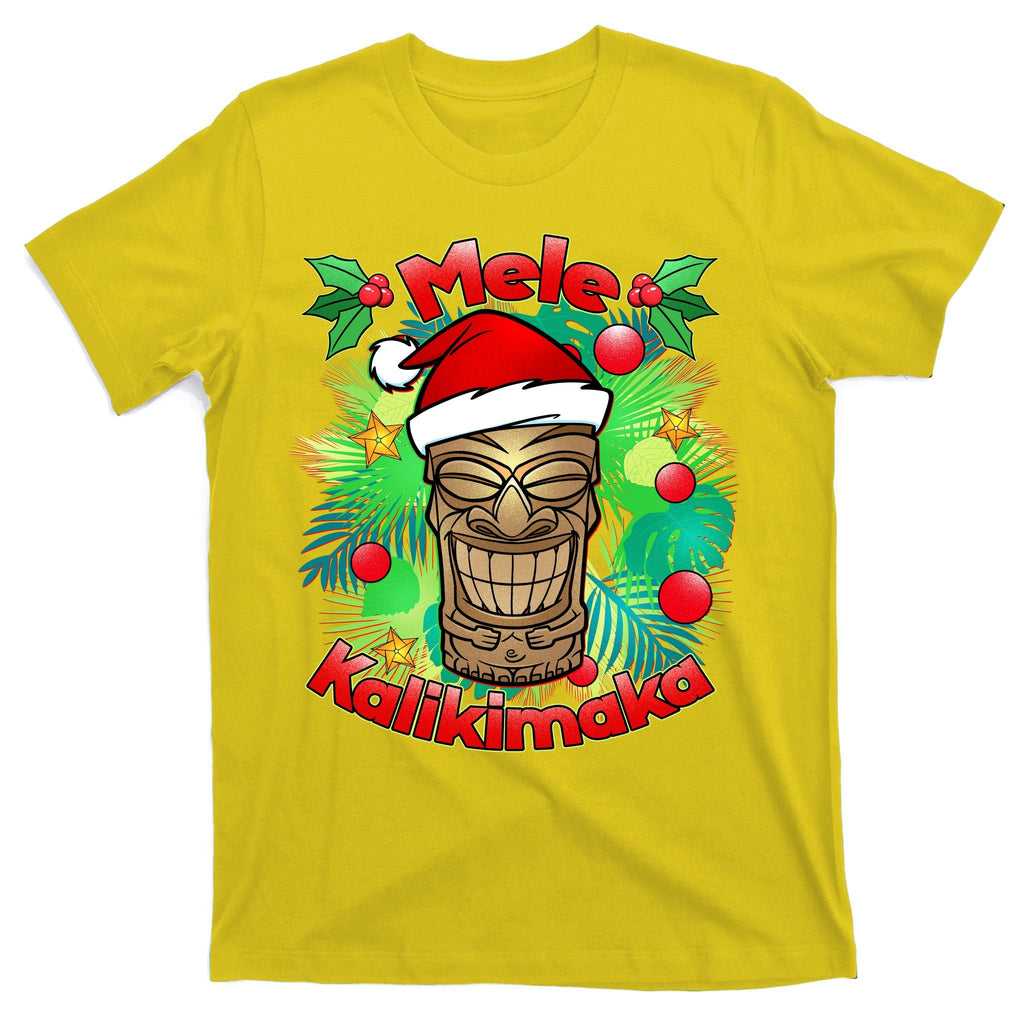 Christmas Tiki Mele Kalikimaka T-Shirt product image 3
