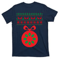 Christmas Ugly Sweater Pregnancy Ornament T-Shirt product image 1