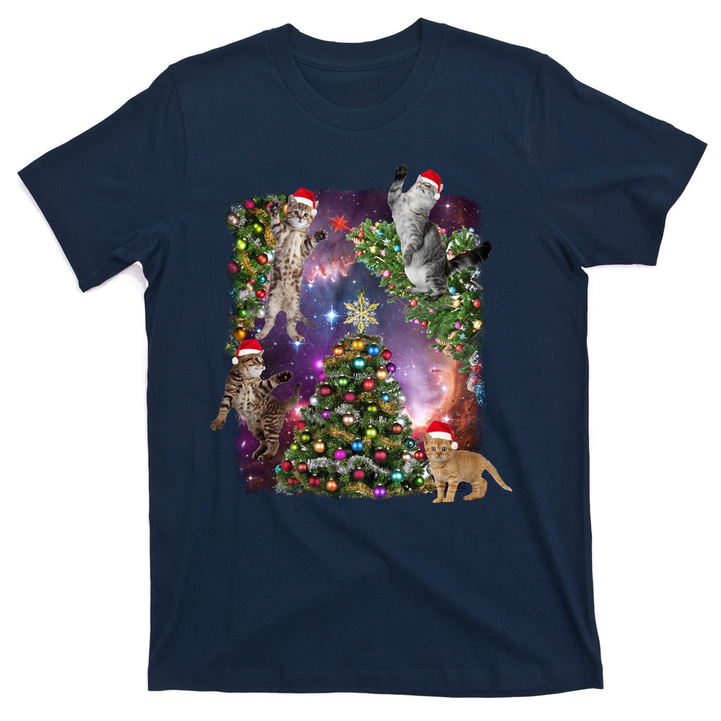 Christmas Space Cats T-Shirt product image 1