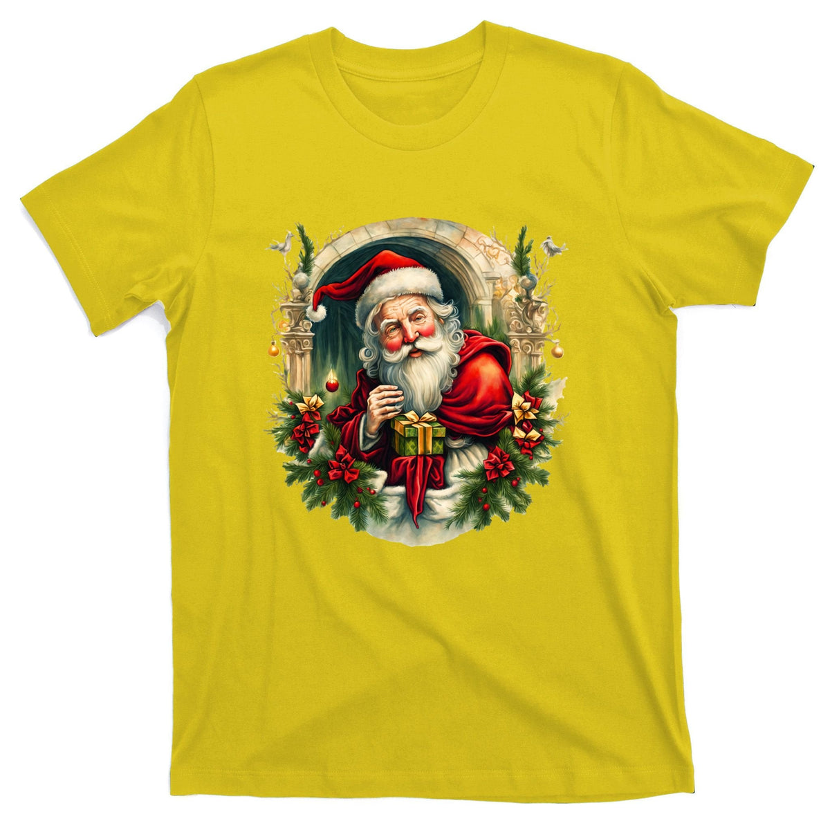 Christmas Spirit Santa Illustration T-Shirt product image 3