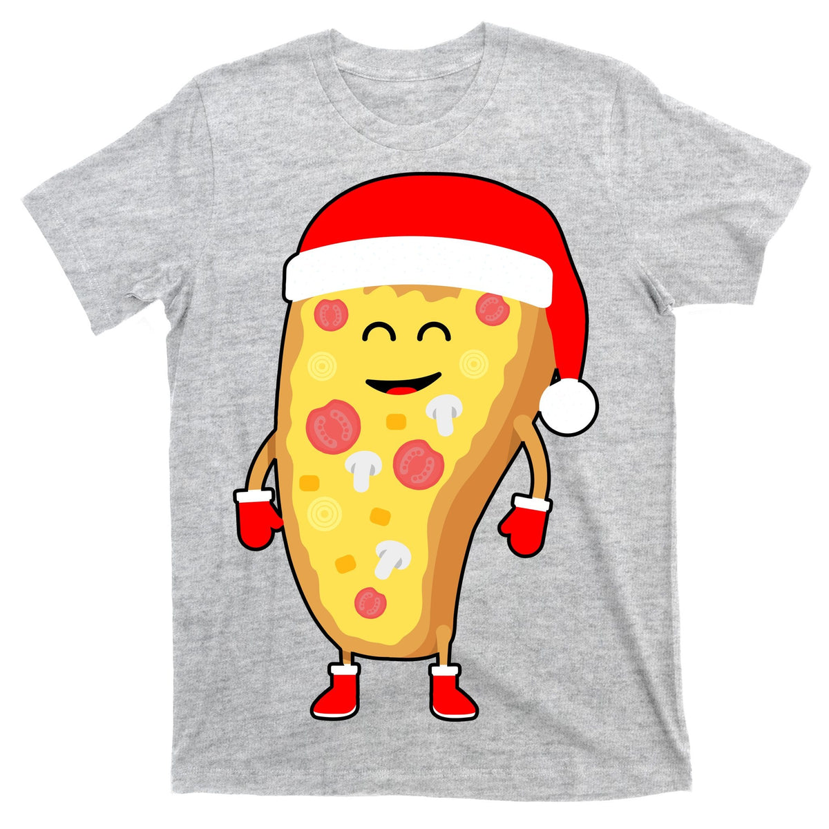 Cute Christmas Pizza Guy T-Shirt product image 9