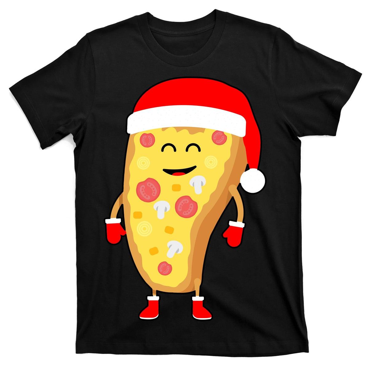 Cute Christmas Pizza Guy T-Shirt product image 7