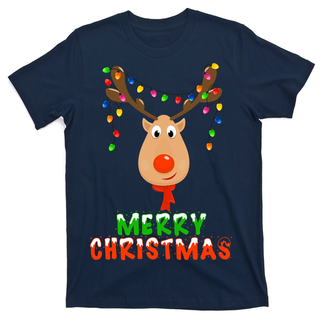 Cute Merry Christmas Reindeer T-Shirt product image 1