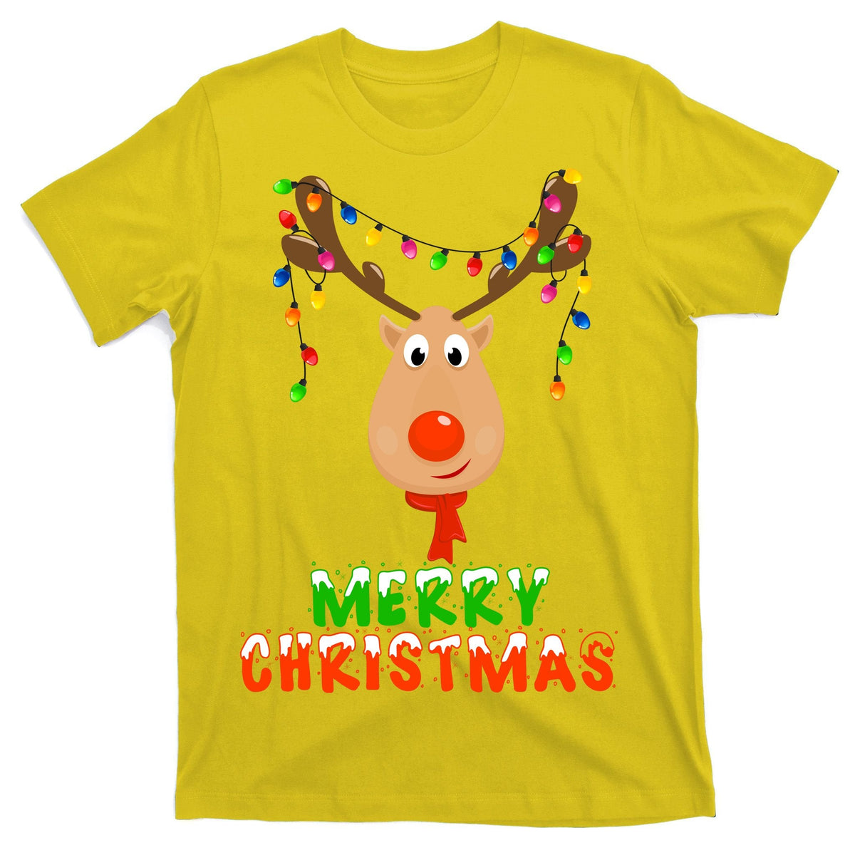 Cute Merry Christmas Reindeer T-Shirt product image 3