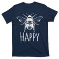 Cute Vintage Bee Happy T-Shirt product image 1