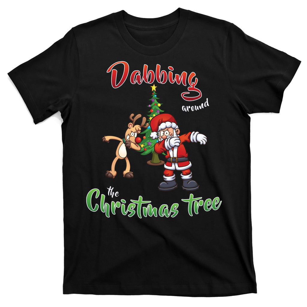 Dabbing Around The Christmas Tree T-Shirt product image 7