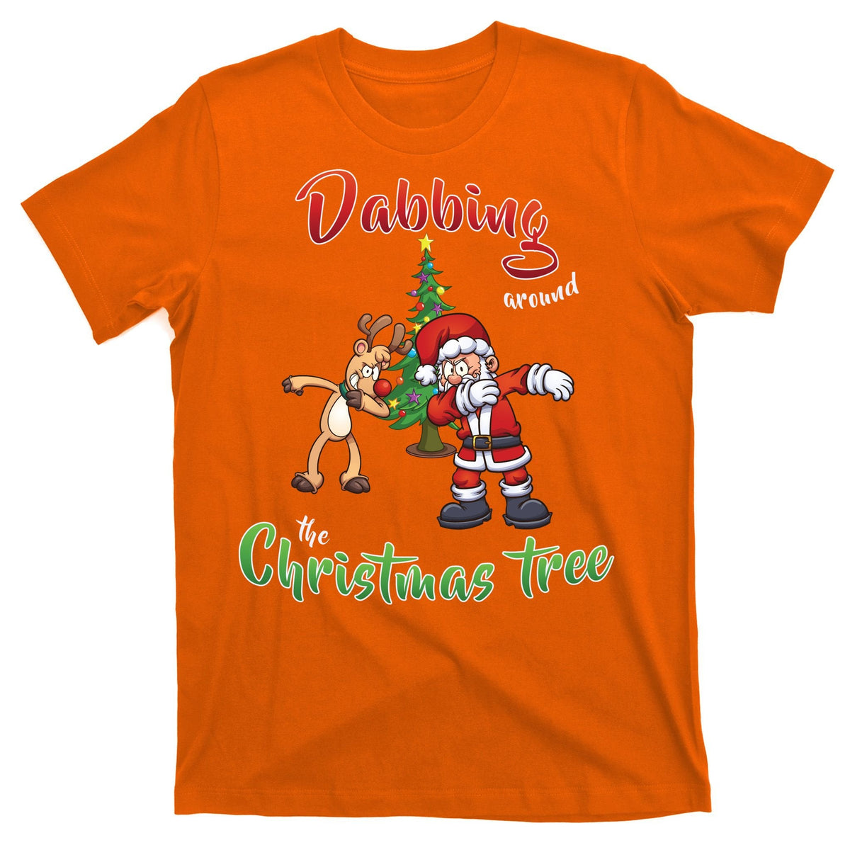 Dabbing Around The Christmas Tree T-Shirt product image 5