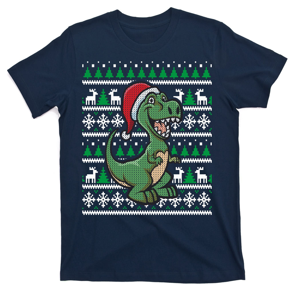 Dinosaur Ugly Christmas T-Shirt product image 1