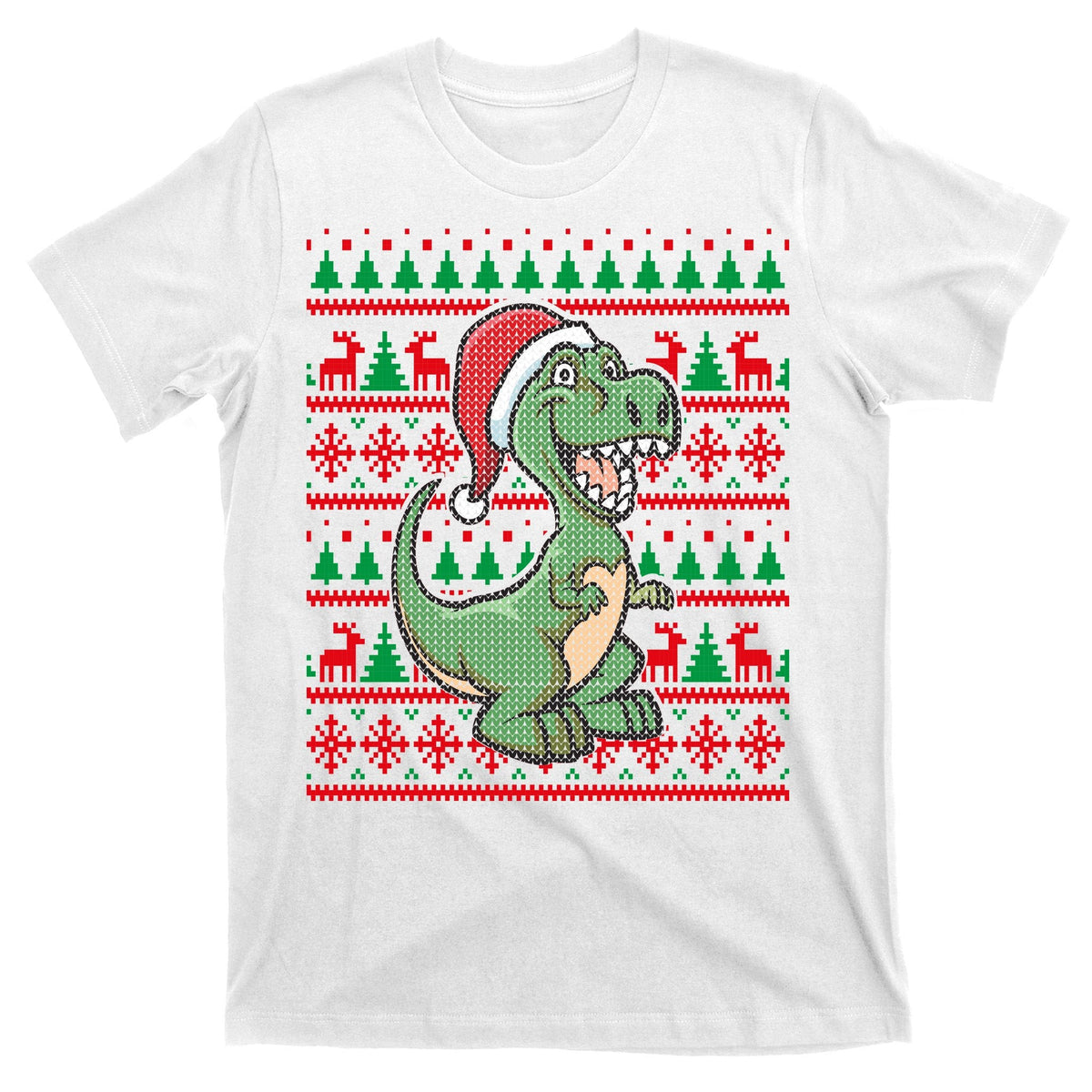Dinosaur Ugly Christmas T-Shirt product image 11