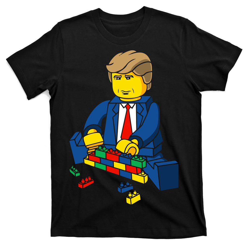 Donald Trump Building a Wall out of Toys T-Shirt product image 7