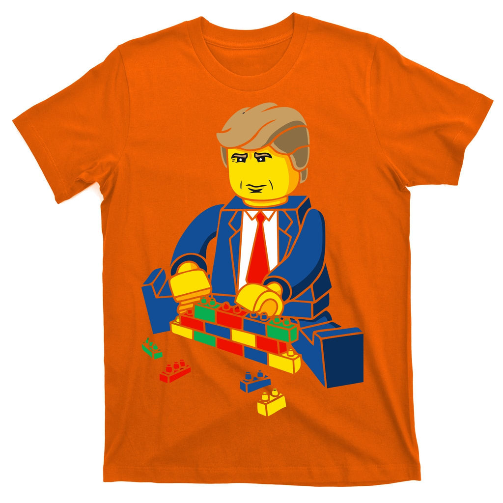 Donald Trump Building a Wall out of Toys T-Shirt product image 5