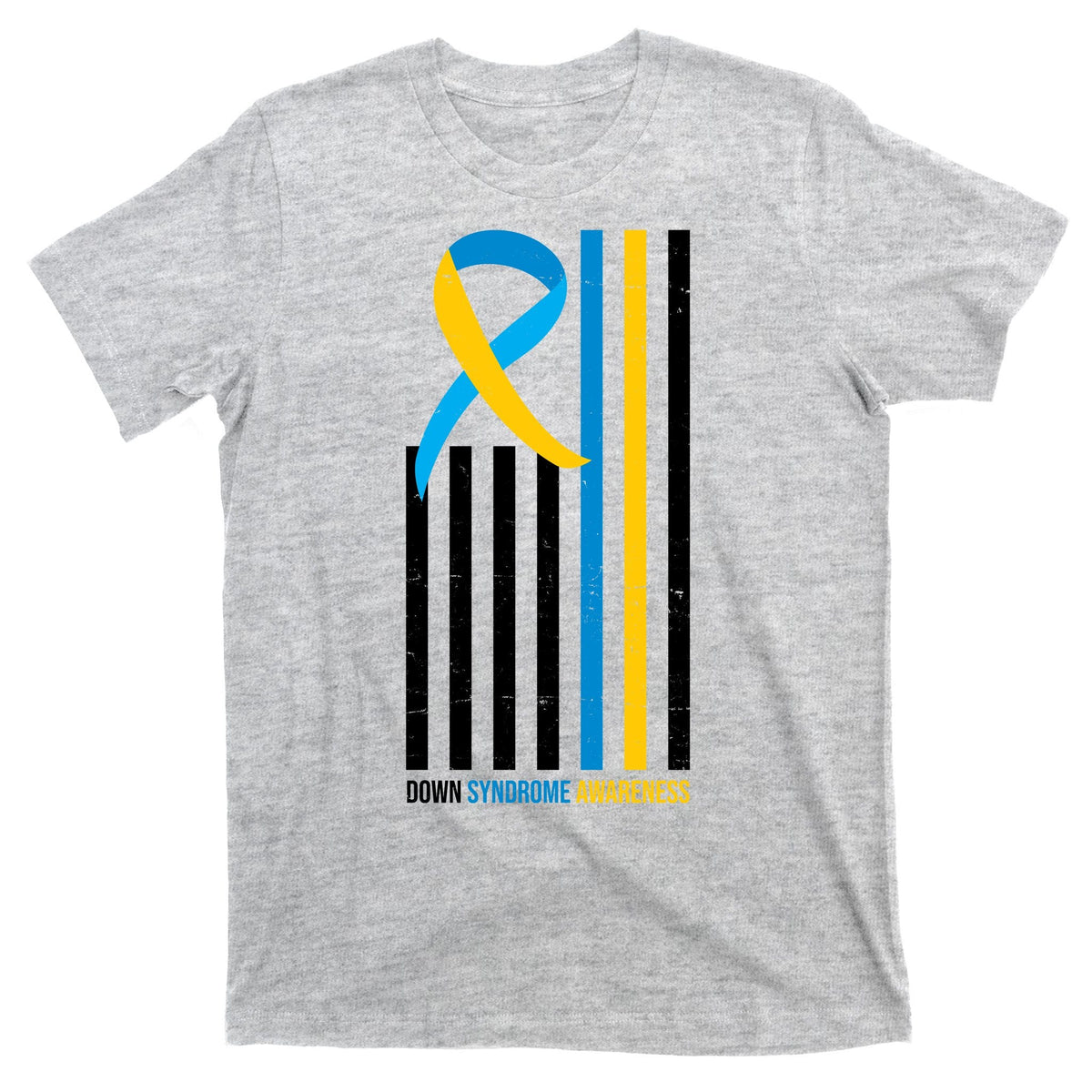 Down Syndrome Awareness Ribbon Flag T-Shirt product image 9