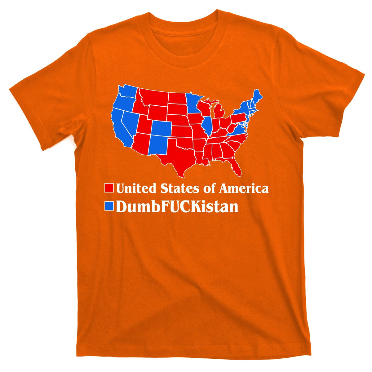 DumbFUCKistan Vs. United States of America Election Map product image 5