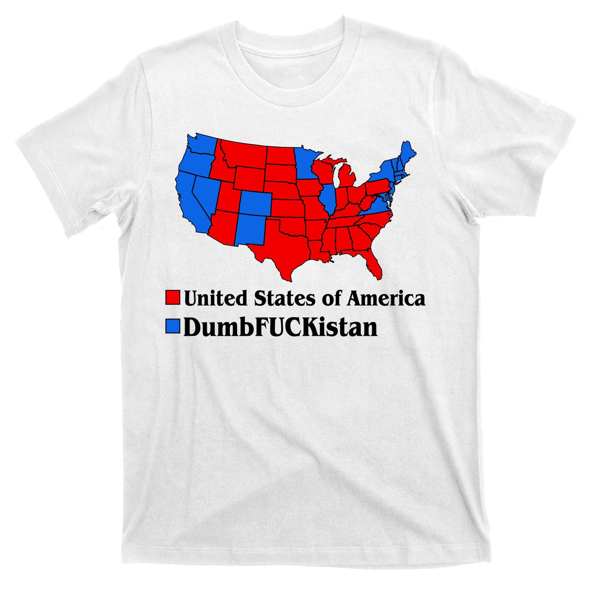 DumbFUCKistan Vs. United States of America Election Map product image 11