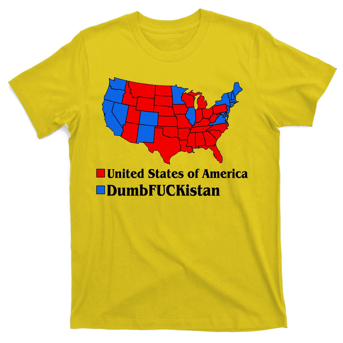 DumbFUCKistan Vs. United States of America Election Map product image 3