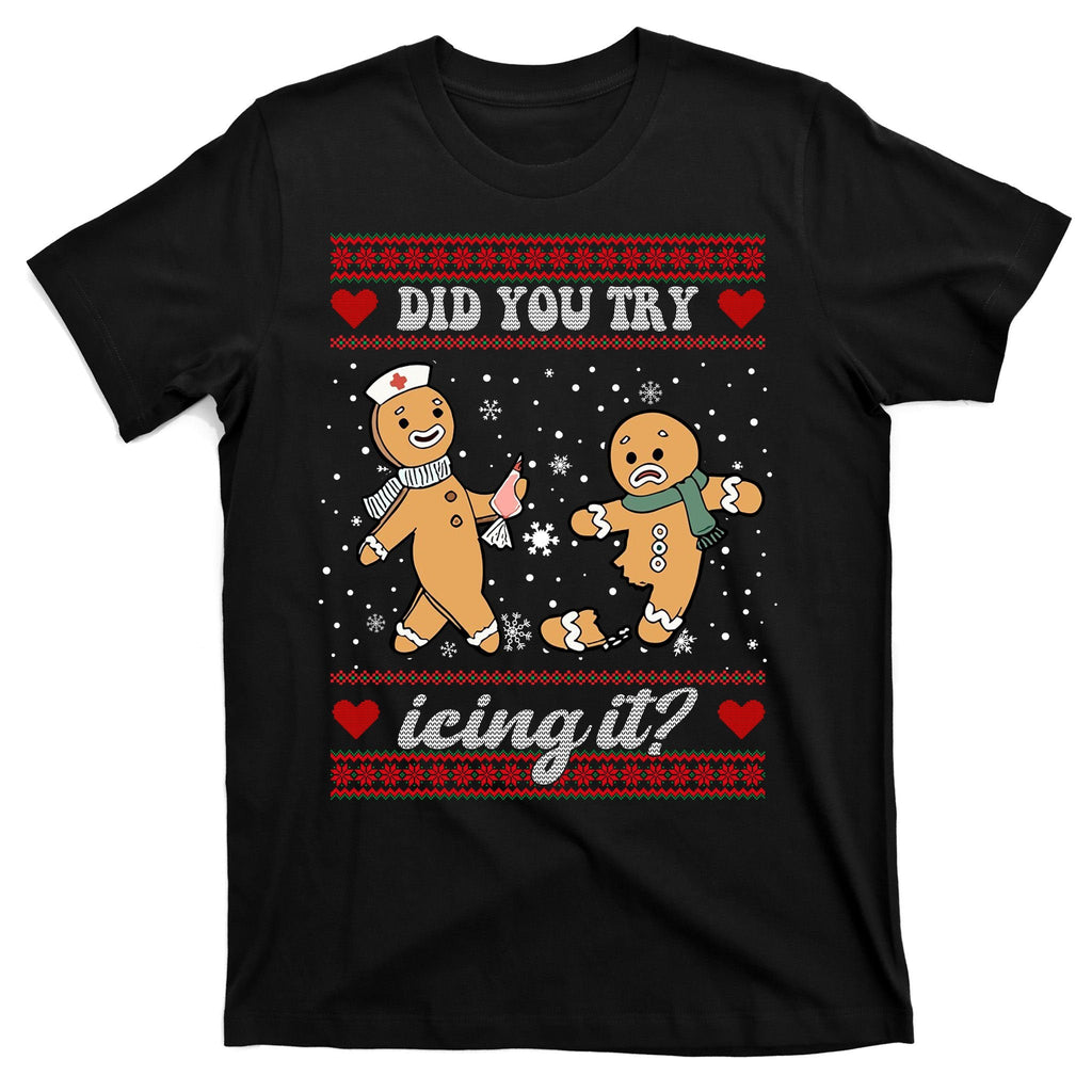 Did You Try Icing It Funny Christmas Gingerbread Cookie product image 7