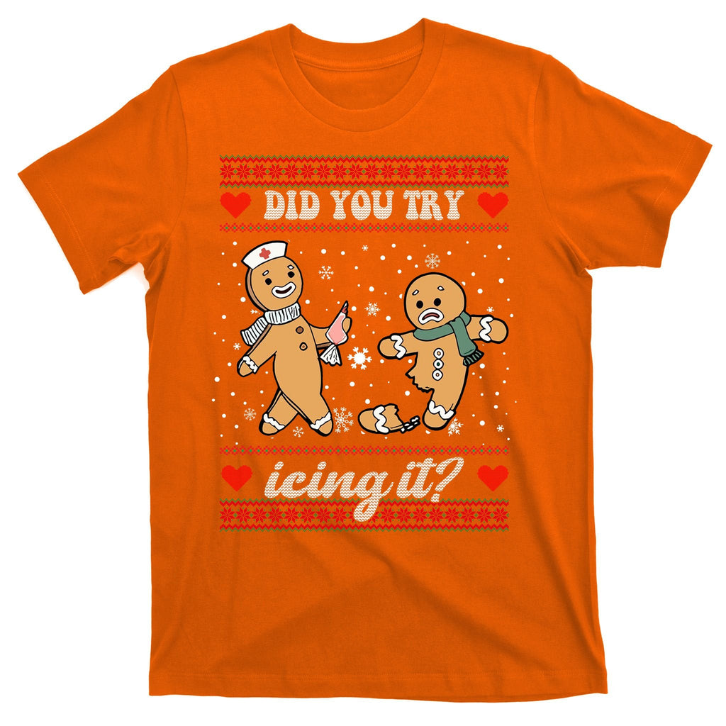 Did You Try Icing It Funny Christmas Gingerbread Cookie product image 5