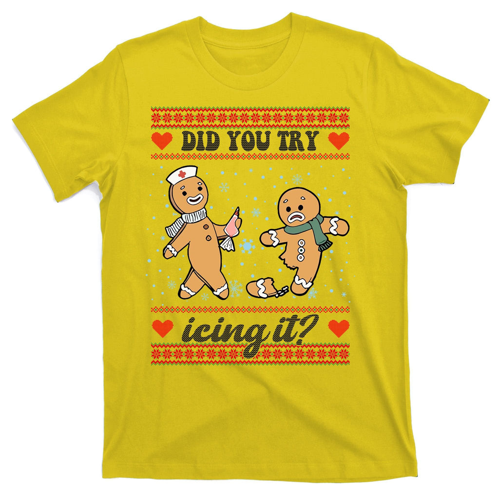 Did You Try Icing It Funny Christmas Gingerbread Cookie product image 3