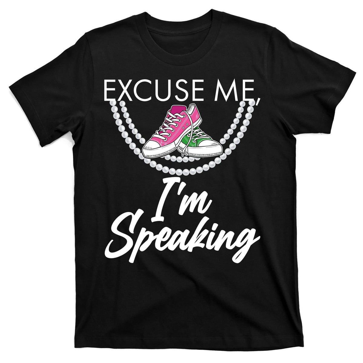 Excuse Me I'm Speaking Pearls and Converse Kamala Harris product image 7