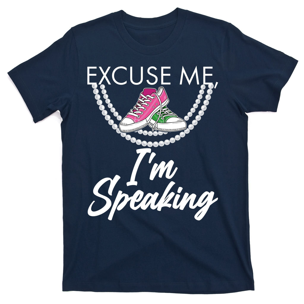 Excuse Me I'm Speaking Pearls and Converse Kamala Harris product image 1