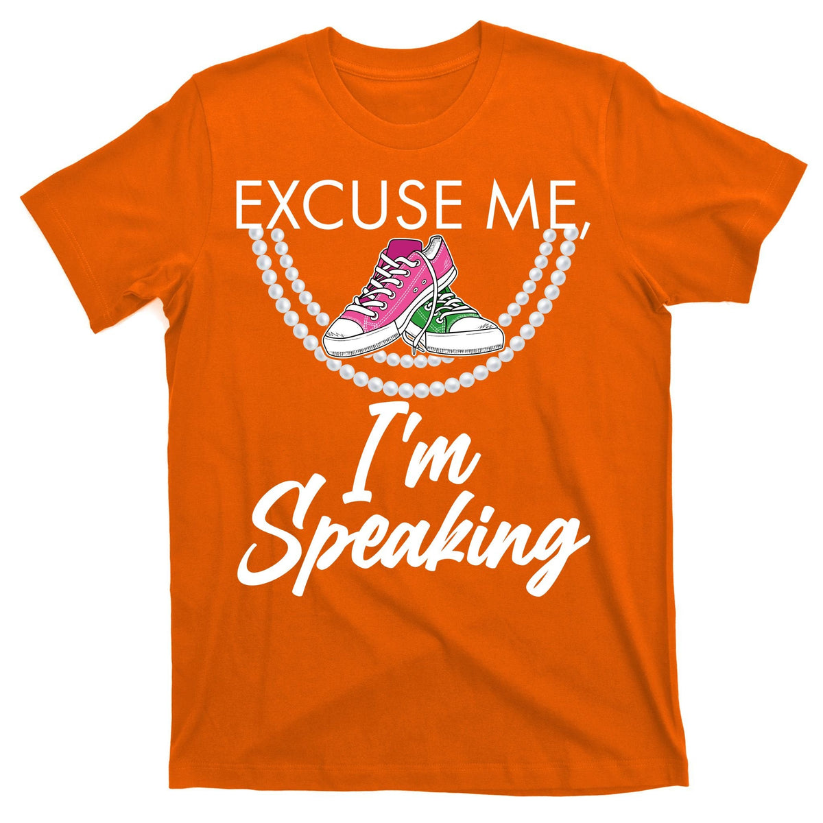 Excuse Me I'm Speaking Pearls and Converse Kamala Harris product image 5
