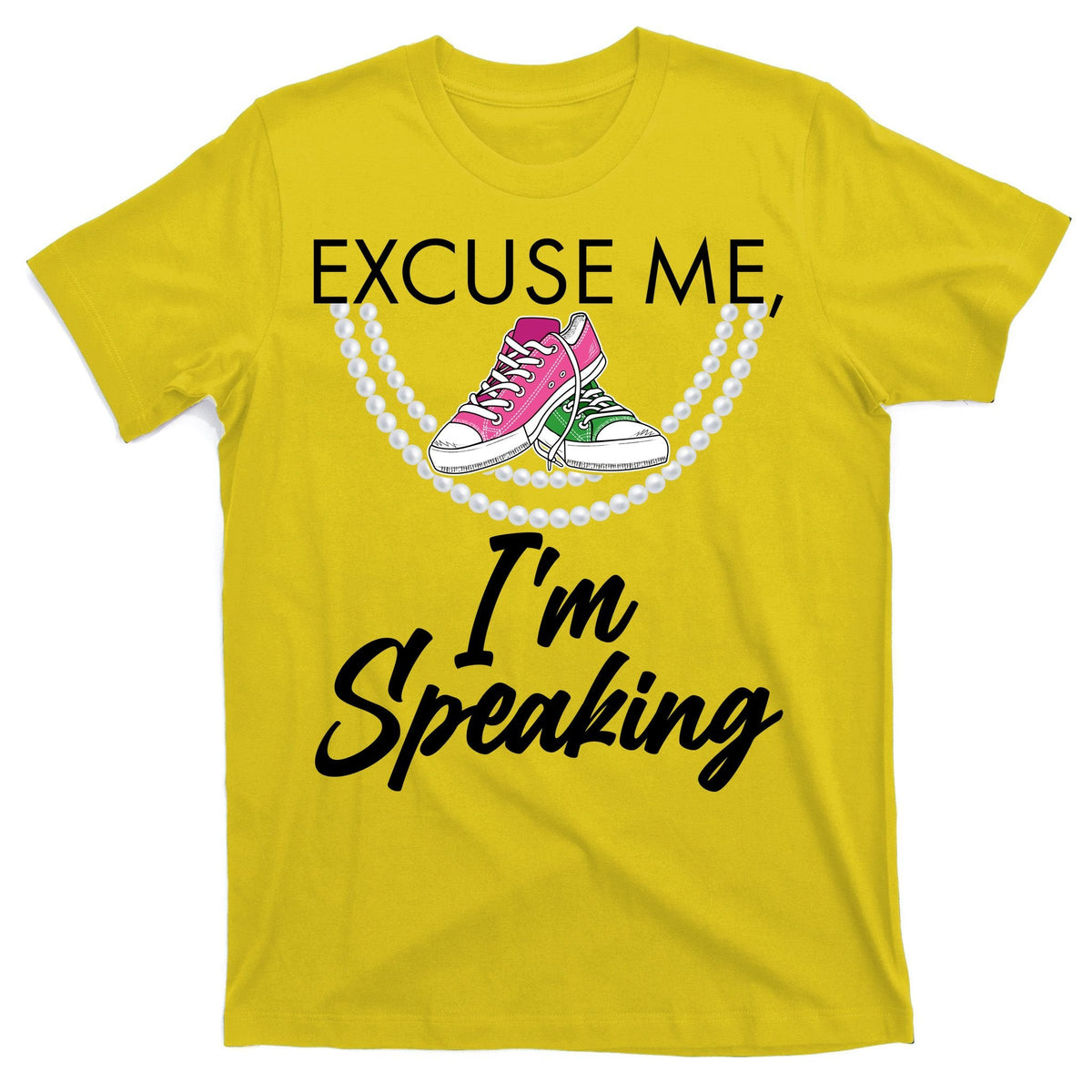 Excuse Me I'm Speaking Pearls and Converse Kamala Harris product image 3