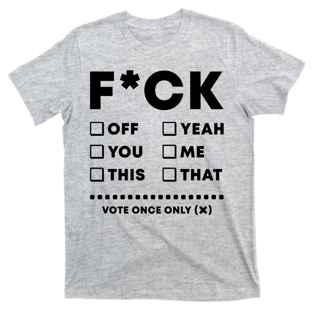 F Check Box Funny Sarcastic T-Shirt product image 9