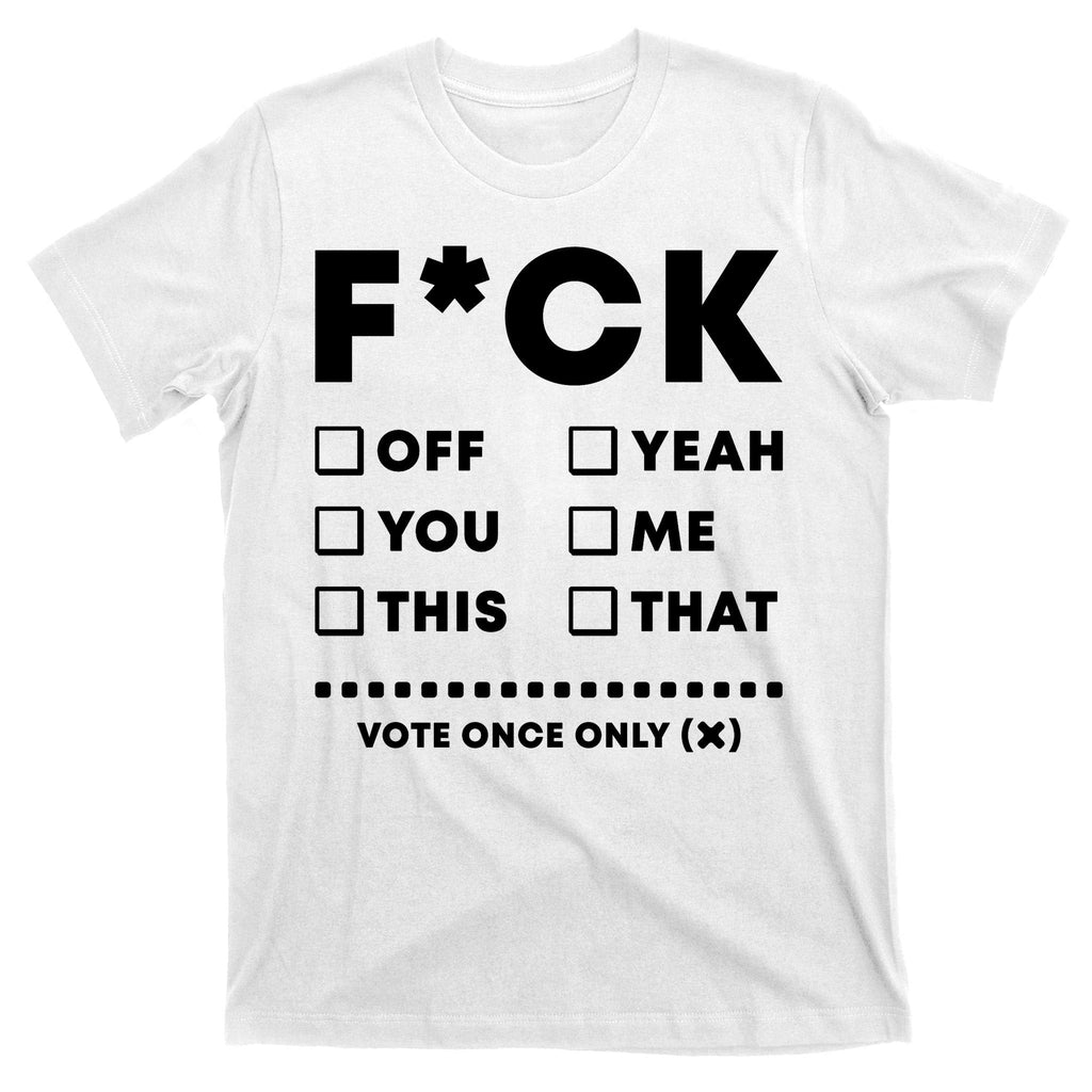 F Check Box Funny Sarcastic T-Shirt product image 11