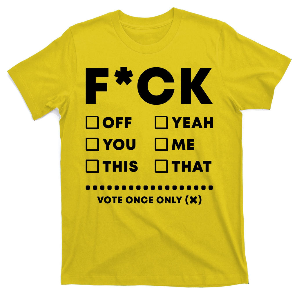 F Check Box Funny Sarcastic T-Shirt product image 3
