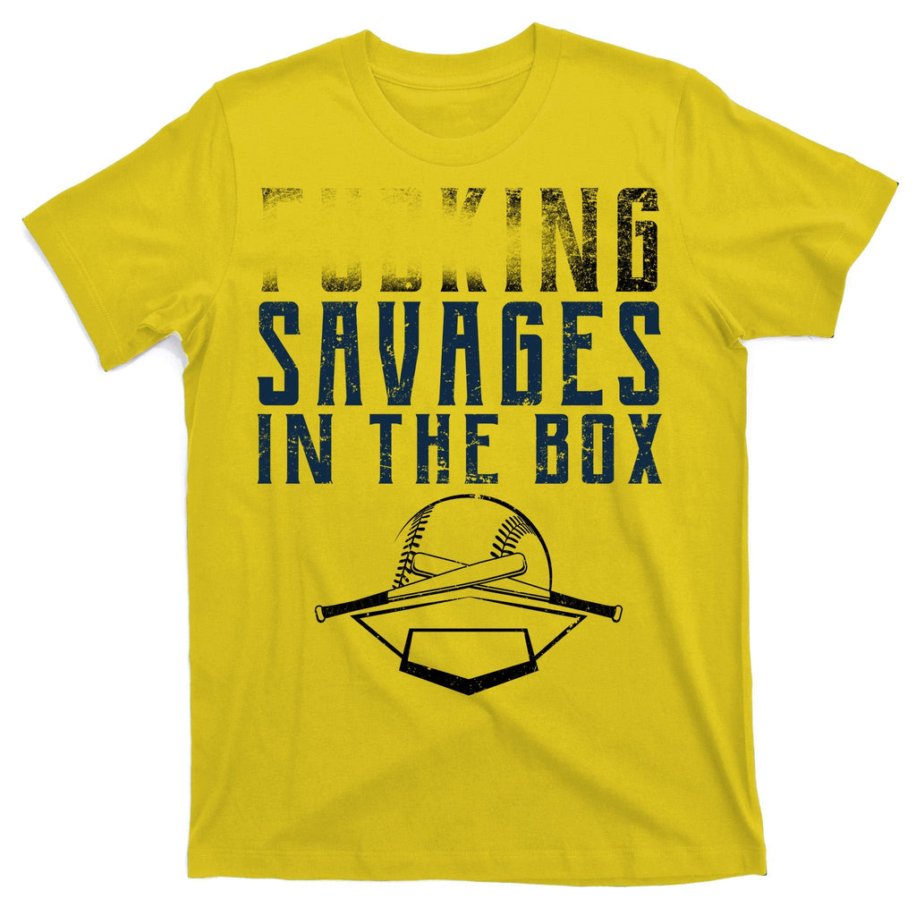 Faded F'n Savages In The Box Baseball T-Shirt product image 3