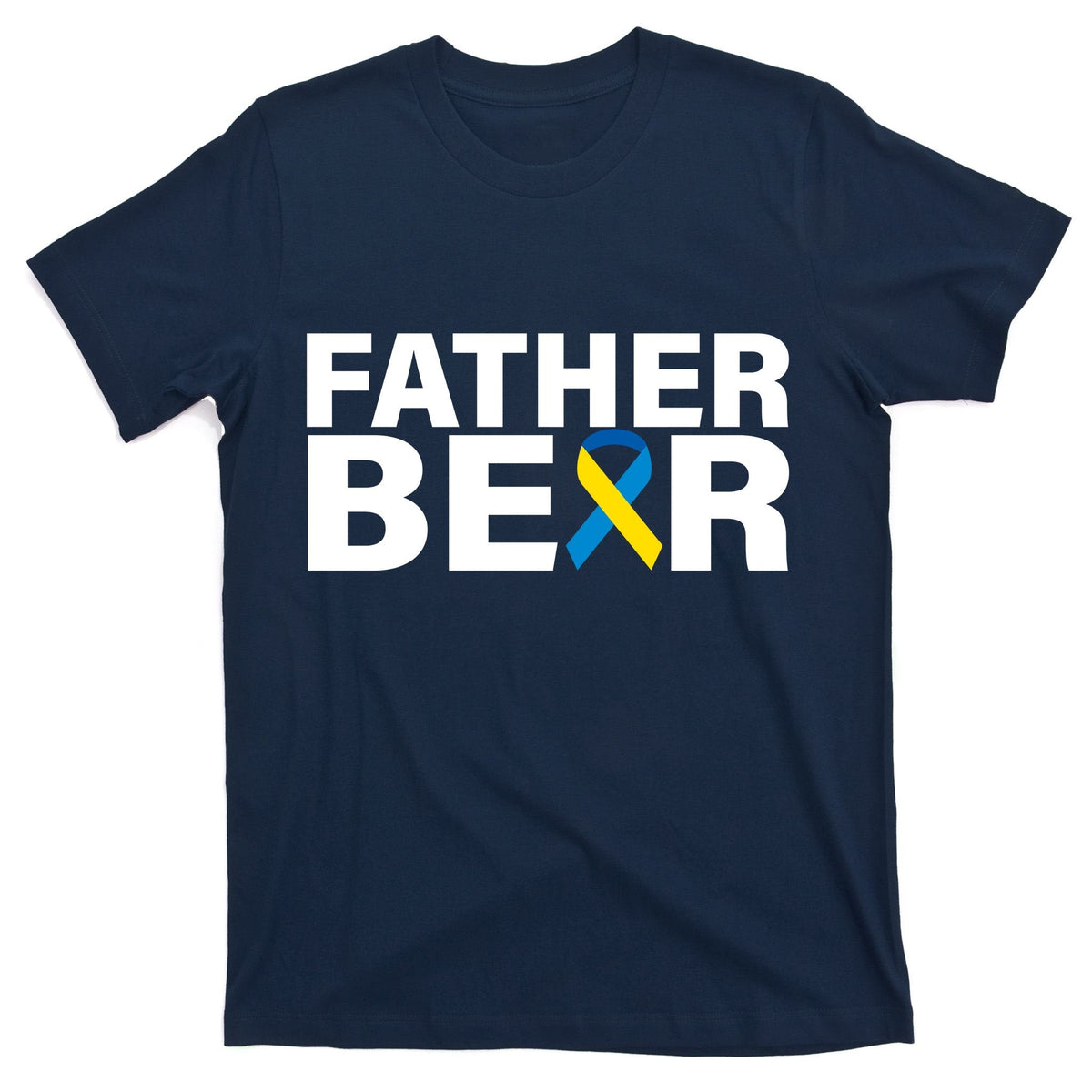 Father Bear Down Syndrome Awareness T-Shirt product image 1