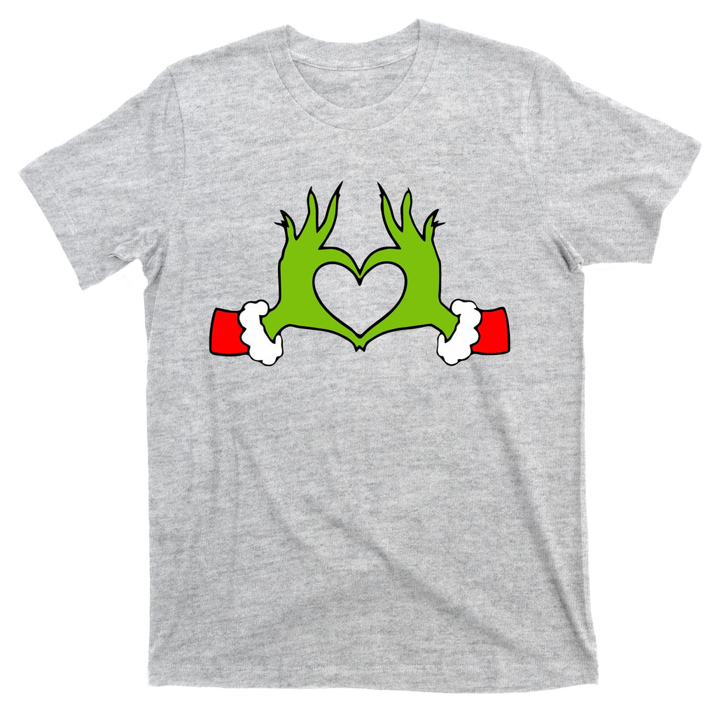 Funny Christmas Hands Making Heart Love T-Shirt product image 9