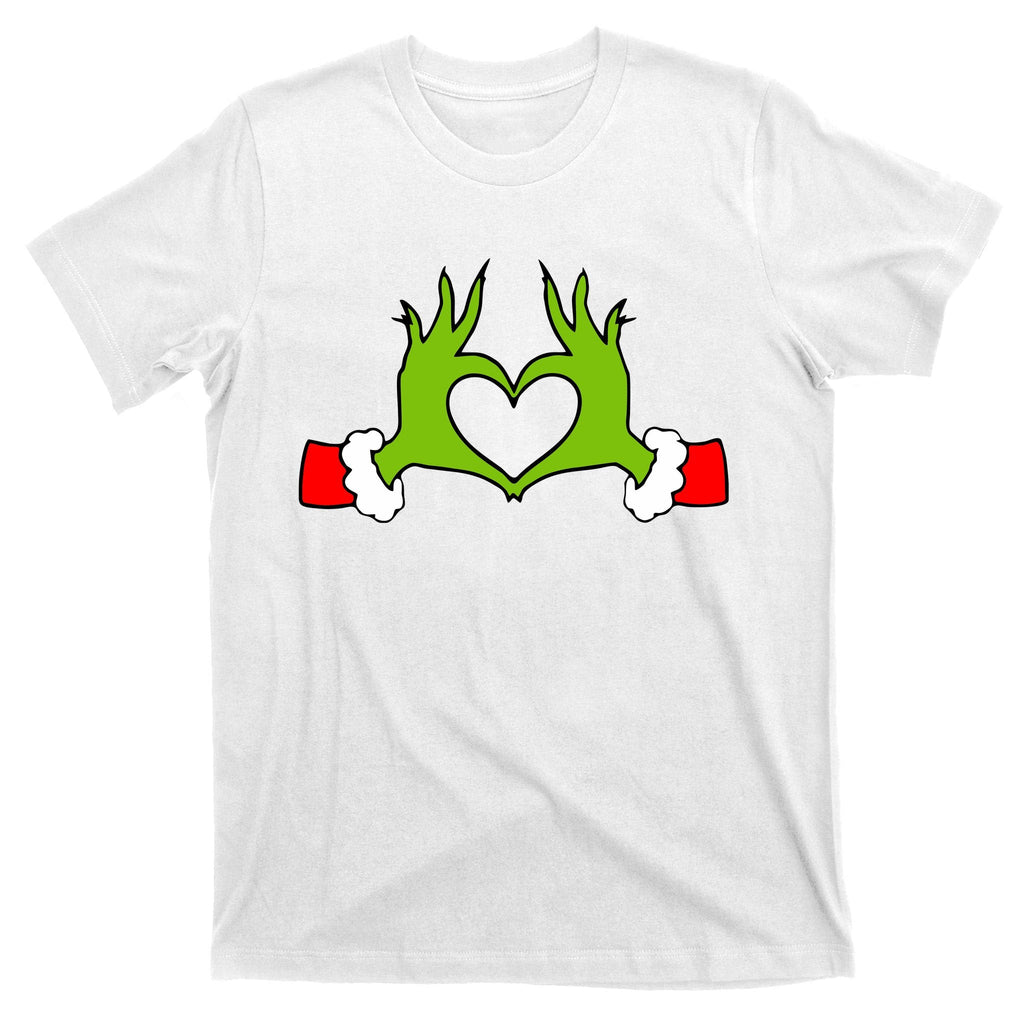 Funny Christmas Hands Making Heart Love T-Shirt product image 11